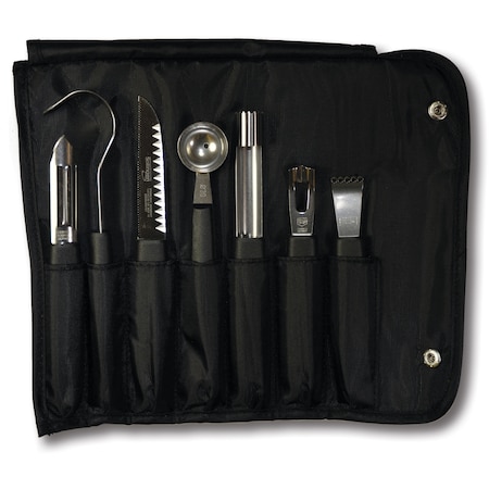 Swiss Army Brands 2023 Victorinox 48997 Kitchen Special Sets Black Culinary Kit, 8-Piece Garnishing Kit VIC-7.4012.1
